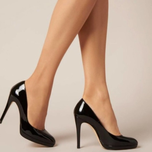 LK Bennett Shoes - LK Bennett Sledge Black Patent Leather Heels LK Bennett Sledge Pumps sz 38.5